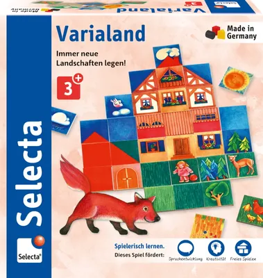 Produktbild von Selecta Varialand, Überarbeitung, Legespiel, Kinderspiel, Holz Spielzeug, Kinder, 63021