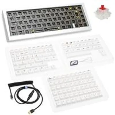 Produktbild von Ducky Outlaw 65, 65%, Kabelgebunden, USB, Mechanischer Switch, RGB-LED, Silber