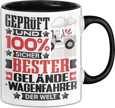 Produktbild von Geländewagenfahrer Geschenk Lustiger Spruch für Geländewagenfahrer Geschenkidee Bester Geländewagenfahrer Der Welt (Schwarz)