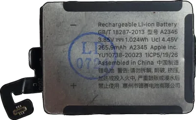 Zdjęcie produktu dla Bateria Tradebit do Apple Watch S6 40 mm, 265 mAh – zapasowa bateria do smartwatcha, bateria litowo-jonowa