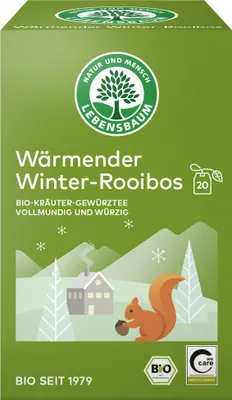 Zdjęcie produktu dla Rozgrzewający zimowy rooibos - herbata ziołowo-korzenna 20 torebek 40g