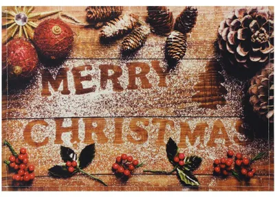Immagine prodotto di Tovaglietta Tessuto Tovaglietta Natale MERRY CHRISTMAS