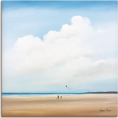 Produktbild von ARTland Leinwandbild Am Strand entlang II Größe: 40x40 cm