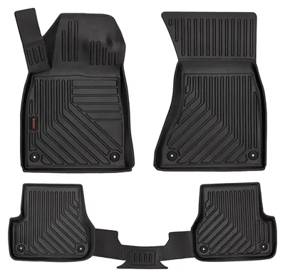 Zdjęcie produktu dla Dywaniki gumowe do Audi A6 C7 2011-2018 (sedan/kombi/van) – 4 szt., czarne, dopasowane