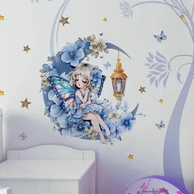 Obrázek produktu pro Samolepka na zeď Flower Moon pro dětský pokoj KP34630