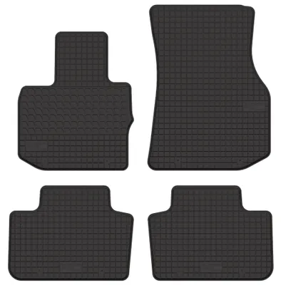 Productafbeelding van Rubberen automatten voor BMW X3 G01 vanaf 2017 (SUV) – 4-delig, zwart, op maat – Wielganizator SolidTread