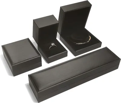 Produktbild von INF s 4-teiliges Schmuckkästchen-Set Schwarz