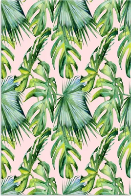 Produktbild von MuchoWow® Poster Blätter - Vintage - Pastell 40x60 cm - Plakate für die Wand - Poster Babyzimmer