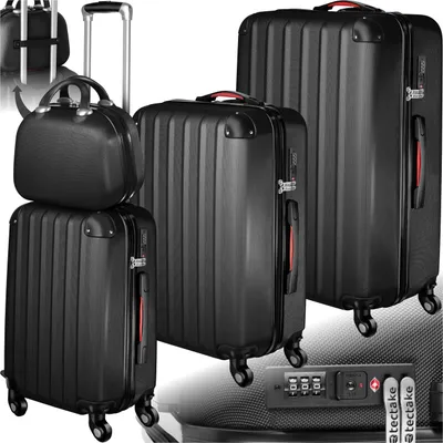 Produktbild von Hartschalenkoffer-Set Pucci 4-teilig, 3 Trolleys und Beauty-Case aus robustem ABS-Kunststoff