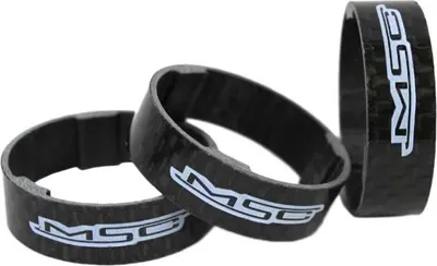 Image de Msc Ultralight Tridente Carbon Head Headset-Entretoise 3 unités Noir 10 mm Noir 10 mm