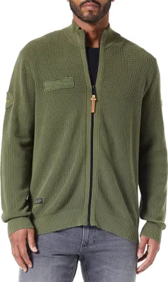 Produktbild von 30576 Camel Active, ,  Herren Strickjacke, Mittelstrick, olive, XXL