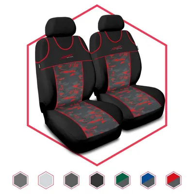 Produktbild von Autositzbezüge Universal Schonbezüge Sitzauflage PKW für Ford Kuga Rot Stylus