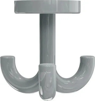 Produktbild von Hewi Dreifachhaken 477.90.050 95 Polyamid Durchmesser 50mm felsgrau drehbar zur Deckenmontage - 477.90.050 95