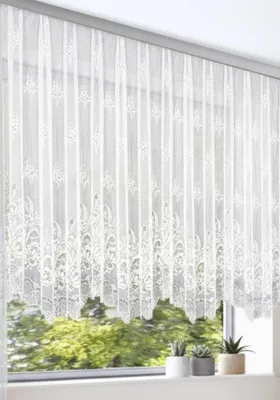 Produktbild von Blumenstore weiß mit Kräuselband - Größe (HxB) 145x400cm