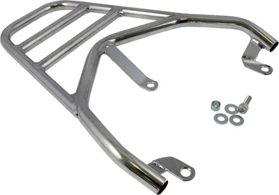Produktbild von Gepäckträger Chrom, kompatibel für PEUGEOT Kisbee 50ccm 2T 4T Roller Mofa Moped