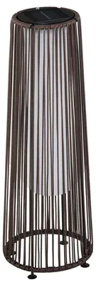 Produktbild von Outsunny Solarlampe, Rattan Solarleuchte LED Gartenleuchte mit Lichtsensor