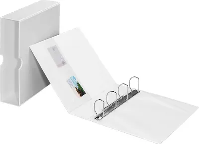 Produktbild von EICHNER Präsentationsringbuch 4-Ringe weiß 8,0 cm DIN A4