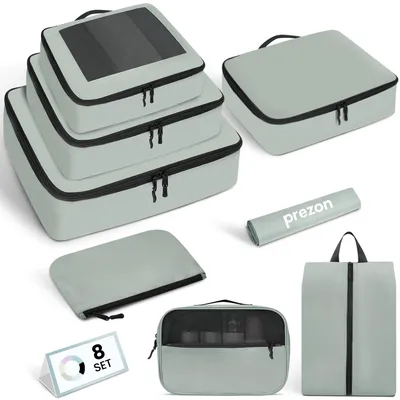 Produktbild von Leichtes Set aus 8 Packwürfeln für Reisen