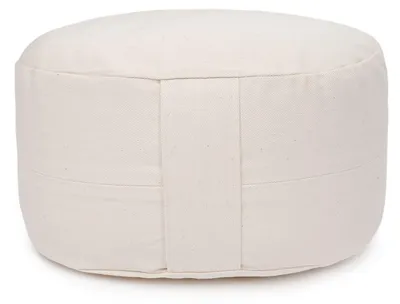 Produktbild von yogabox Glückssitz® Yogakissen OVAL - regional hergestellt - natur 30 x 23 x 15 cm Buchweizenschalen