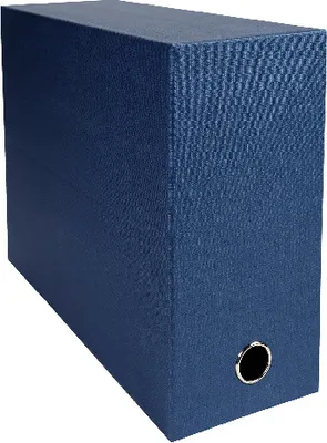 Produktbild von Exacompta 5x Transferbox Rücken 120mm gerilltes Papier - Dunkelblau - 89427E