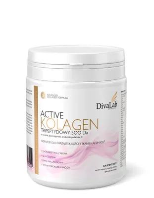 Obrázek produktu pro DivaLab Active Kollagen: Hovězí tripeptid 500 Da, chondroitin, glukosamin, 250 g