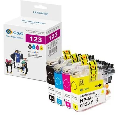 Immagine prodotto di G&G XL-Druckerpatronen 4er Set Brother LC-123VALP BK/C/M/Y