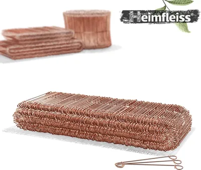 Immagine prodotto di Filo per occhielli Heimfleiss® filo per cemento 1,0 x 100 mm (500 pz.) - filo rosso ramato - filo per trapano per macchina perforatrice