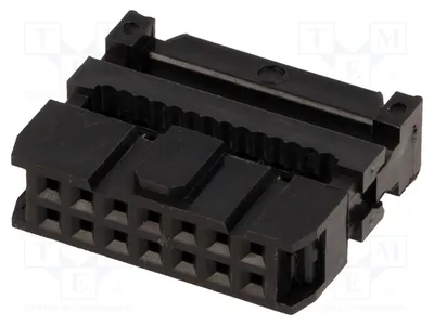 Productafbeelding van 5x vrouwelijke connector, pin: 14, 1,27 mm, DS1016-14MA2BB - Connector voor platte kabels