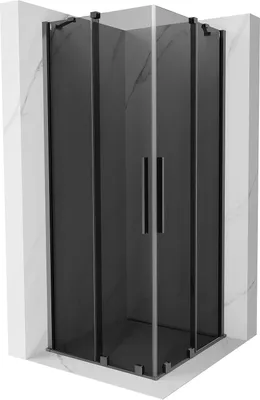 Immagine prodotto di Mexen Velar Duo cabina doccia scorrevole 90 x 90 cm, grafite, gun metal - 871-090-090-42-95