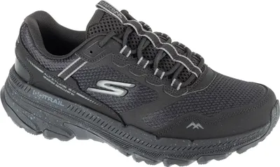A single black Skechers Go Run Trail Altitude Laufschuhe Damen shoe is shown from a side-diagonal angle against a white background.