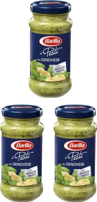 Produktbild von 3x Barilla Pesti alla Genovese pesto mit Basilikum 190 g aus italien Sauce Soße