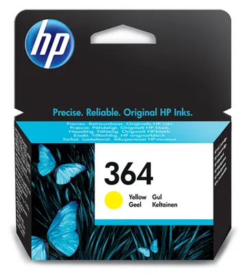 Image de HP 364 Yellow Original Ink Cartridge cartouche d'encre 1 pièce(s) Rendement standard