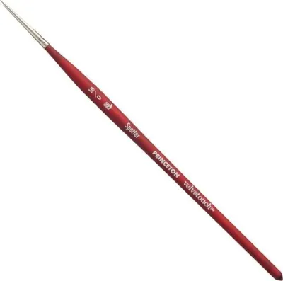 Zdjęcie produktu dla Princeton Brush Velvetouch Multi-Technique Synthetic Spotter Pędzel okrągły 18/0 1 szt.
