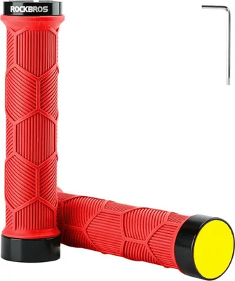 Produktbild von Fahrradgriffe mit Reflektor ergonomische Griffe einfache Montage & sicherer Halt Rot