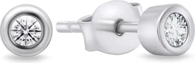 Immagine prodotto di Orecchini senza tempo in argento con zirconi EA609W