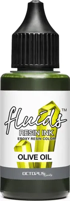 Immagine prodotto di Octopus Fluids Resin Ink OLIVE OIL, inchiostro alcolico per resina epossidica e resina UV, verde