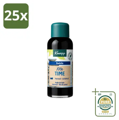 Imagen del producto de 25 unidades de aceite de baño Kneipp "Me-Time" - Patchouli y sándalo - 100 ml - Paquete de suministro
