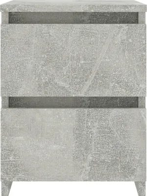 Produktbild von vidaXL Nachttische 2 Stk. Betongrau 30×30×40 cm Holzwerkstoff