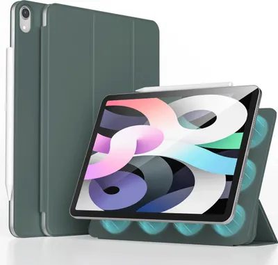 Produktbild von imoshion Magnetic Klapphülle iPad 11 (2025) 11 Zoll A16 / iPad 10 (2022) 10.9 Zoll - Dunkelgrün