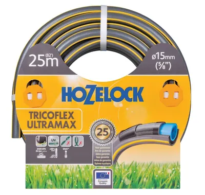 Produktbild von Hozelock 116241, 25 m, Grau, Gelb, Nur der Schlauch, PVC, 1,25 cm, -20 - 40 °C