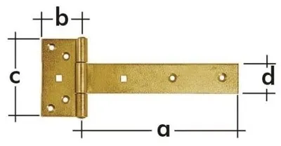 Immagine prodotto di Cerniera per porta ZB 350 DMX zincata