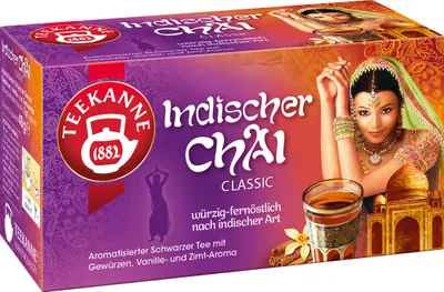 Produktbild von Teekanne Indischer Chai Classic würzig fernöstlich Schwarztee 40g