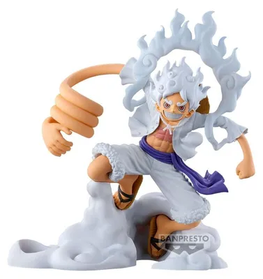 Image de Figurine collection Banpresto One Piece, Monkey D. Ruffy, Gear 5, 10 cm