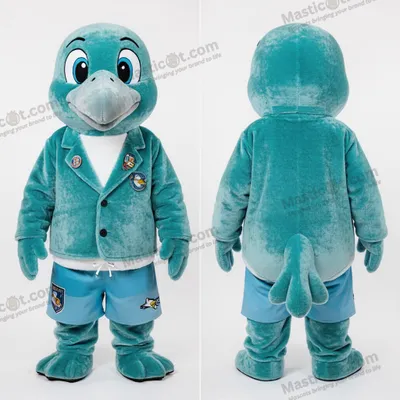 Obrázok produktu pre Modrý plyšový maskot, sova