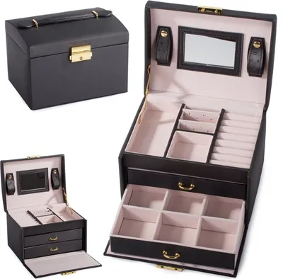 Zdjęcie produktu dla szkatułka na biżuterię organizer kasetka kuferek SP01111