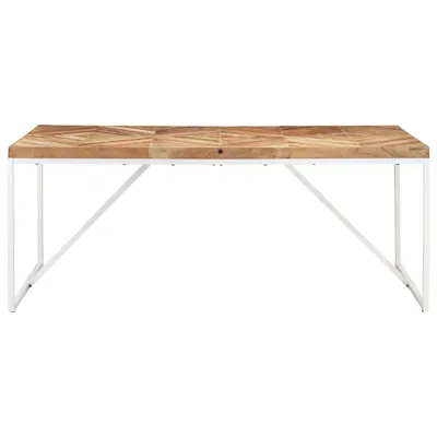 Image de vidaXL Table de salle à manger 180x90x76 cm acacia et manguier massif