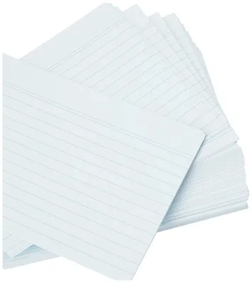 Produktbild von Exacompta 10819SE 100 Karteikarten liniert DIN A6 blau für Schule & Uni