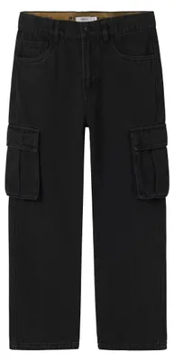 Image de Name IT - Jean cargo pour garçon, modèle Nkmryan St, couleur noire (denim), taille 134 (Europe)