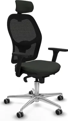 Produktbild von Bürostuhl mit Kopfstütze Jorquera Piqueras y Crespo 3D086G2 Schwarz