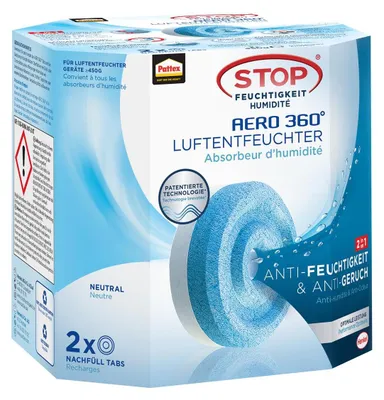 Imagen del producto de Pattex, cartuchos de recambio AERO de 360 grados, "Neutro", 2 x 450 g